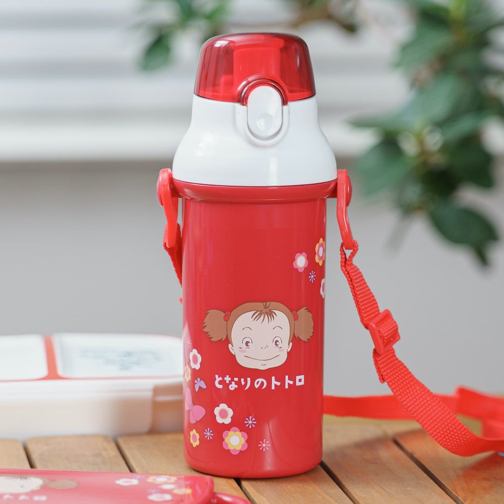 Studio Ghibli My Neighbour Totoro Mei’s Lunch 480ml Ag+ Antibacterial One-Touch Water Bottle – Skater