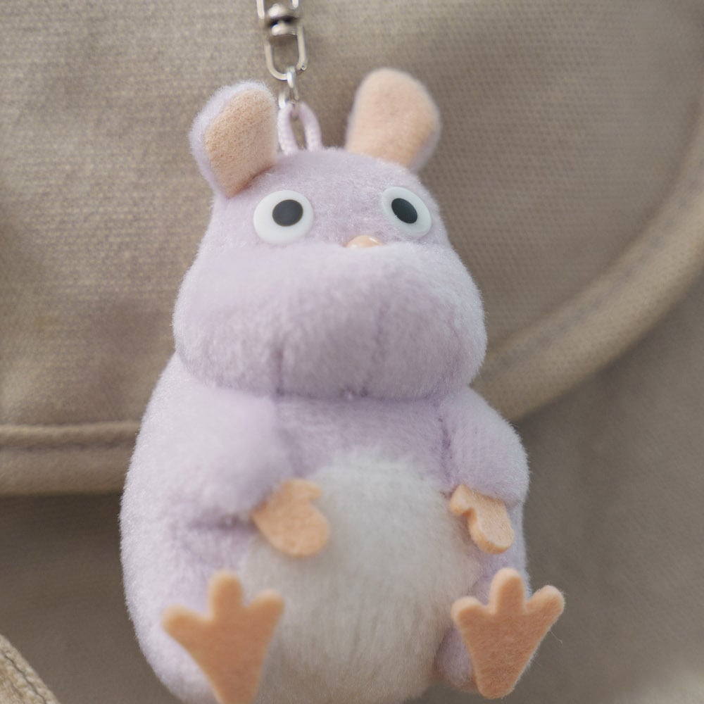 Studio Ghibli Spirited Away Boh Mouse Fluffy Plush Keychain K-9902