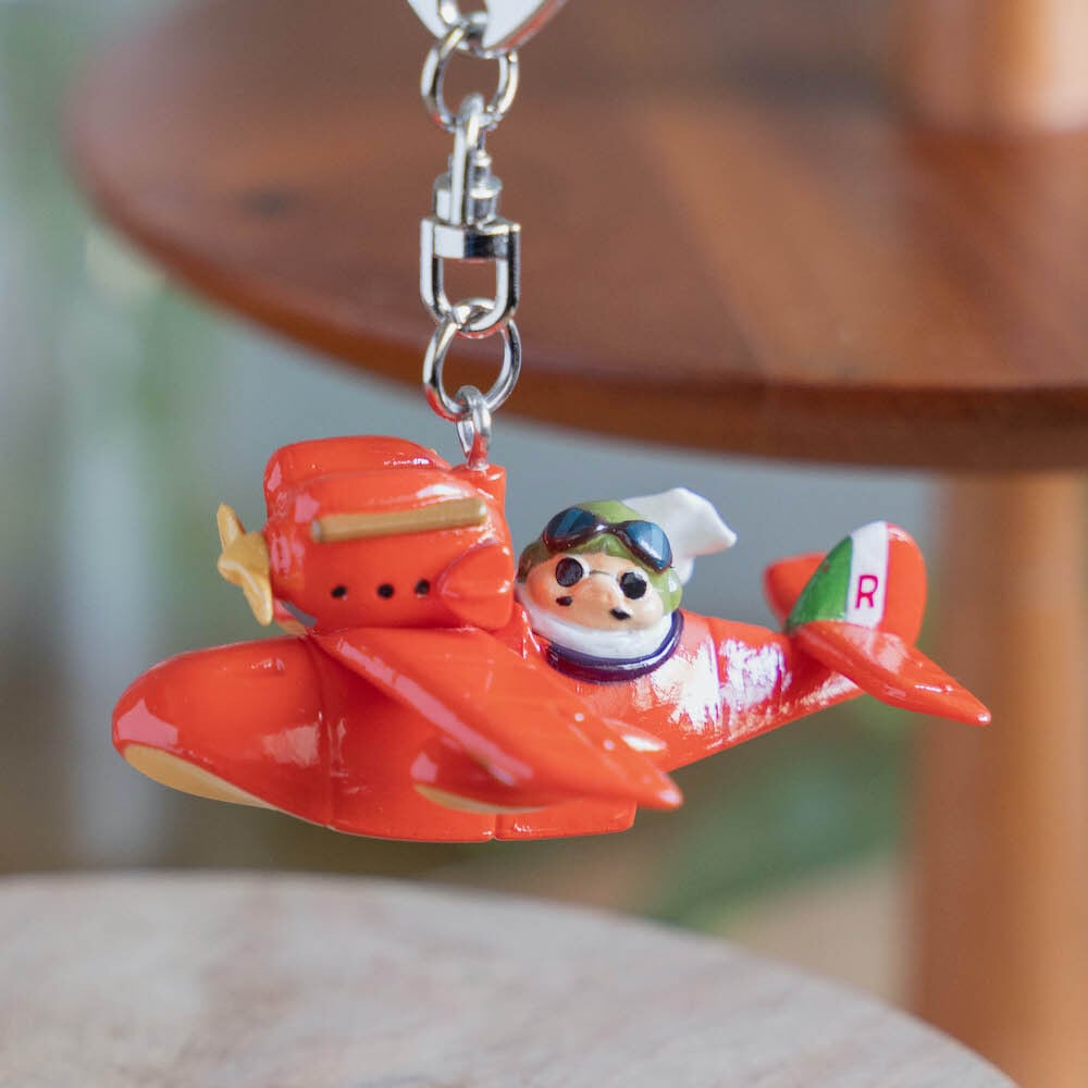 Studio Ghibli Porco Rosso Savoia Flying Boat & Porco 3D Keyring