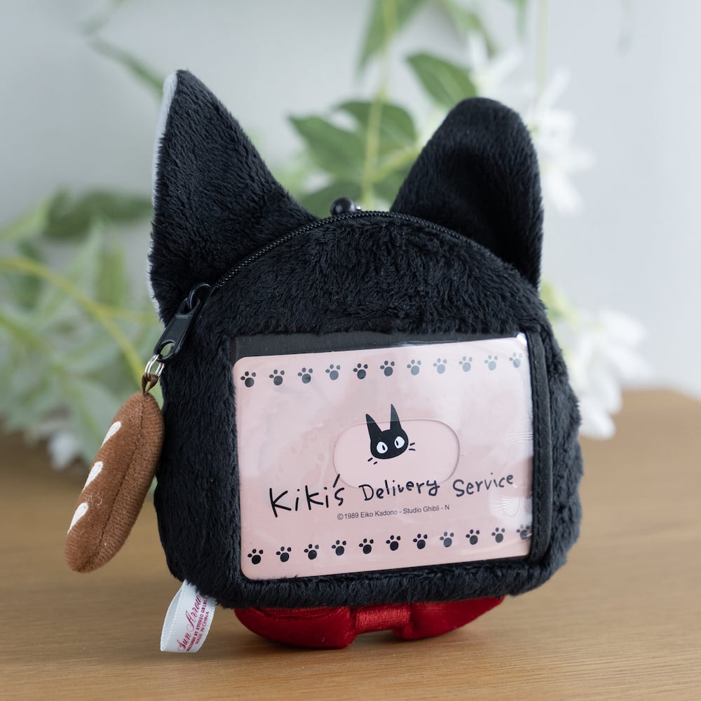 Studio Ghibli Kiki’s Delivery Service Jiji Reel Pass Case Card Holder with Zipper Pouch
