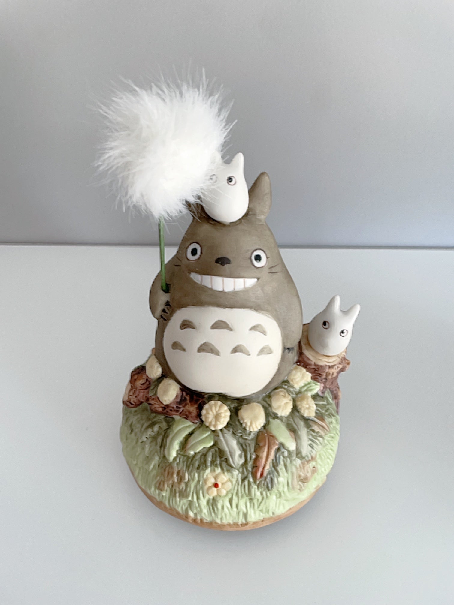 Studio Ghibli My Neighbor Totoro Dandelion Music Box Rotating Ceramic Ornament