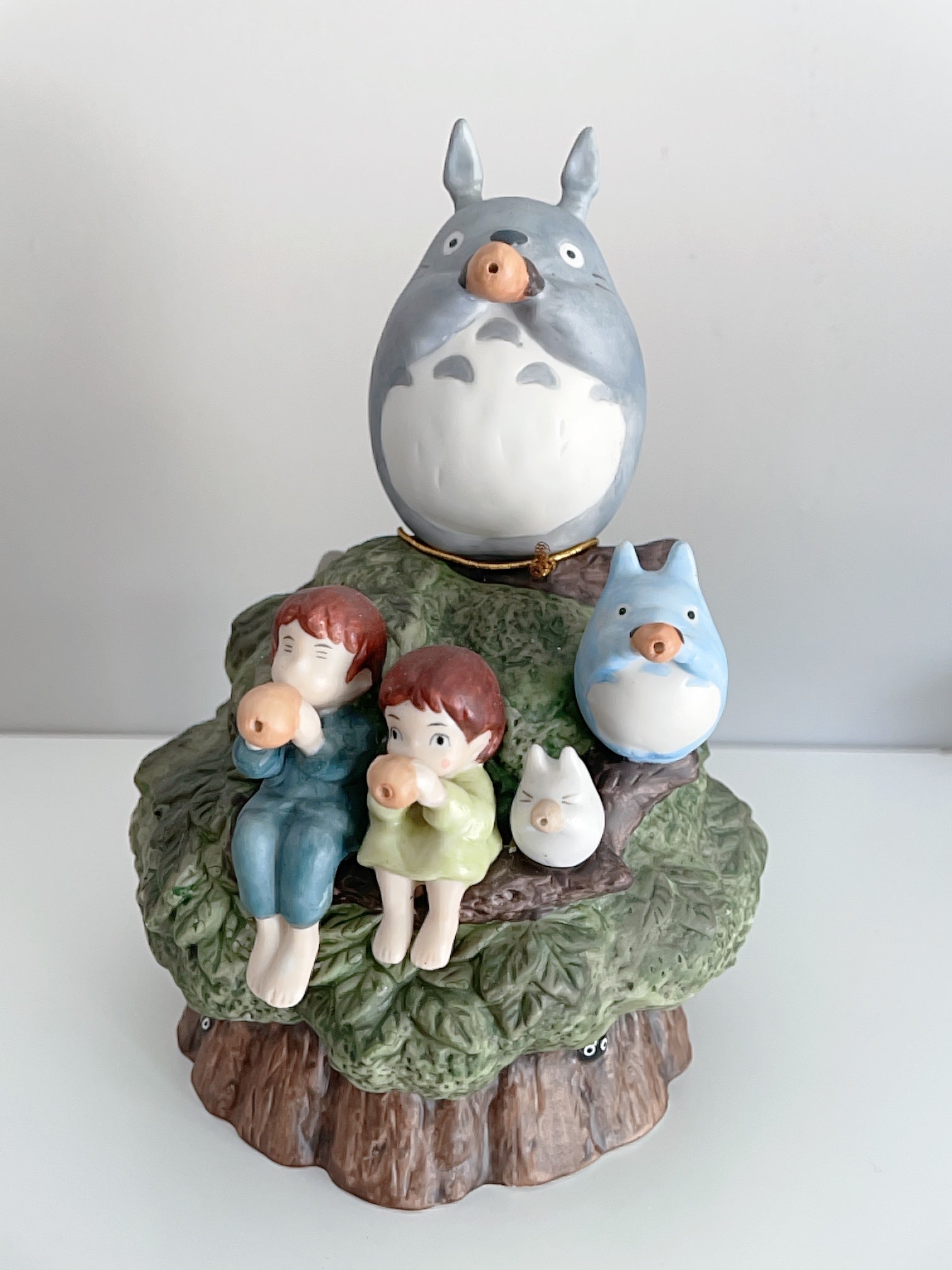 Studio Ghibli My Neighbor Totoro Camphor Tree Music Box Rare Vintage Sekiguchi Ceramic Collectible