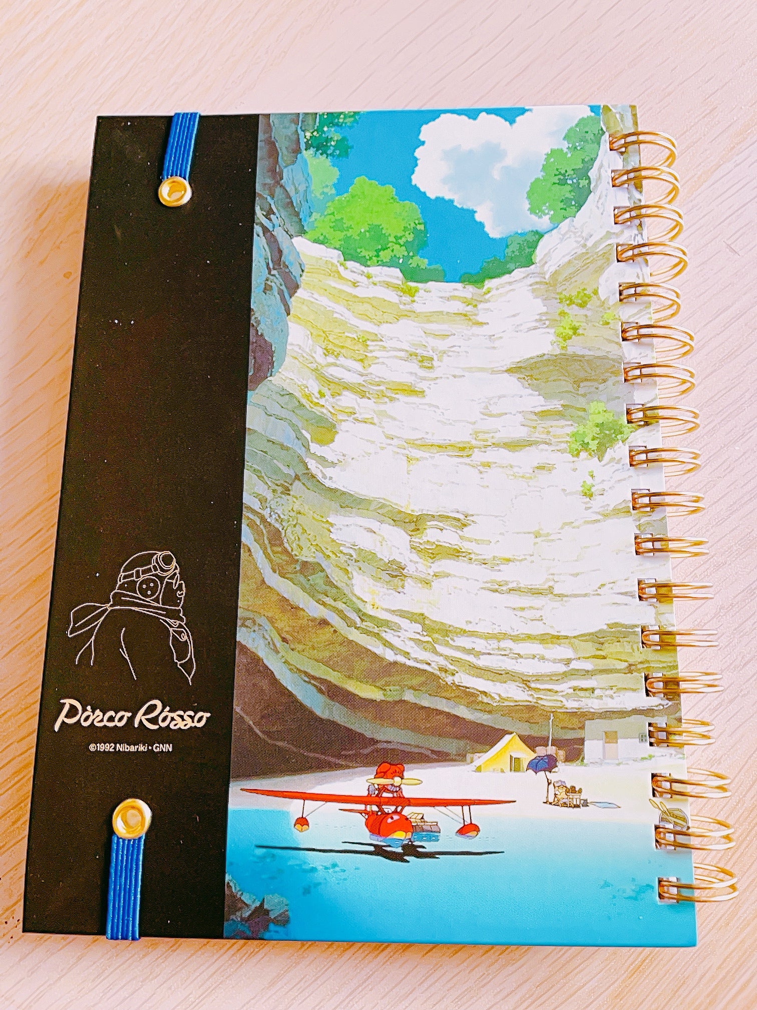 Studio Ghibli Porco Rosso Savoia B6 Spiral Notebook