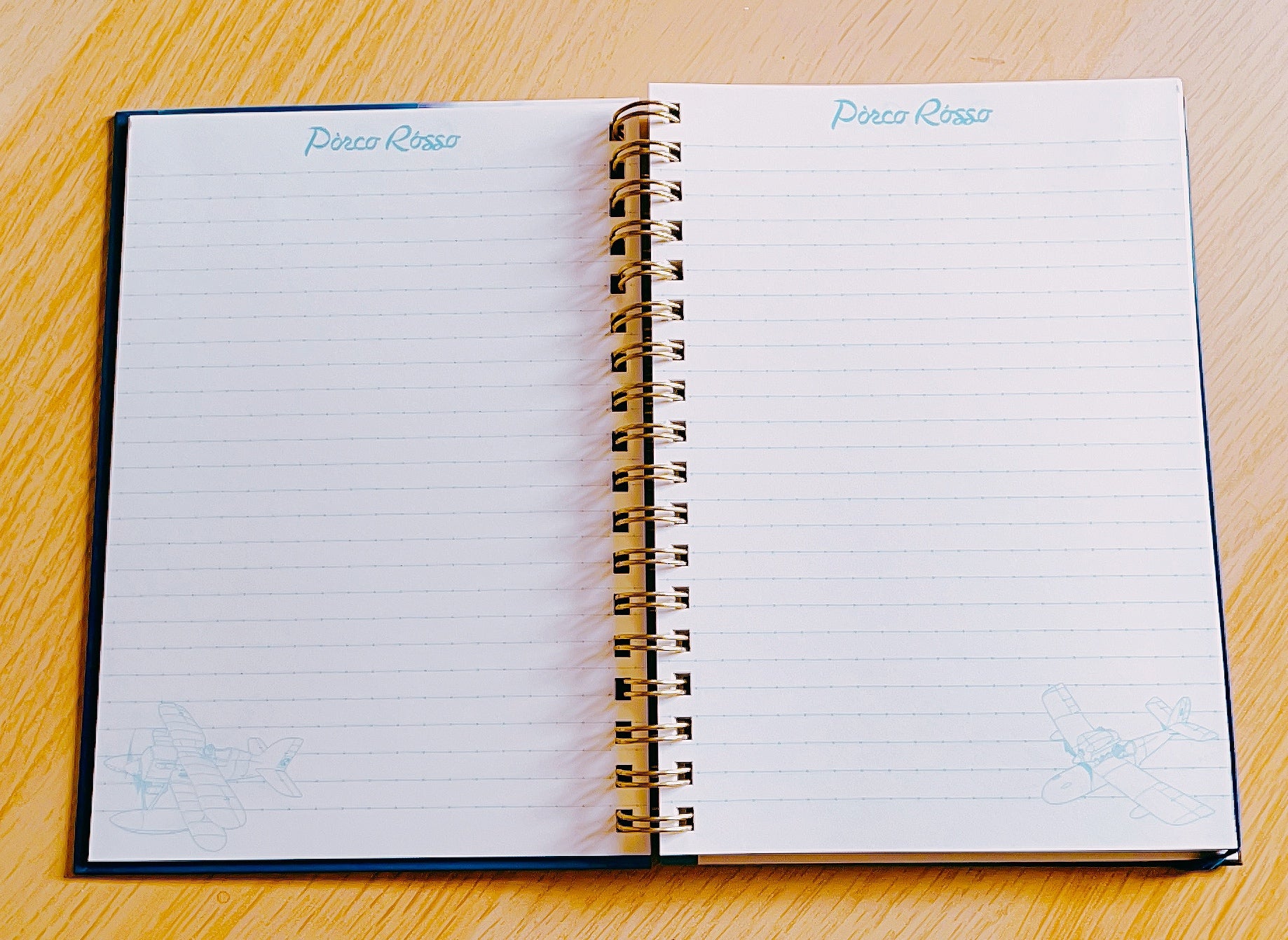 Studio Ghibli Porco Rosso Savoia B6 Spiral Notebook