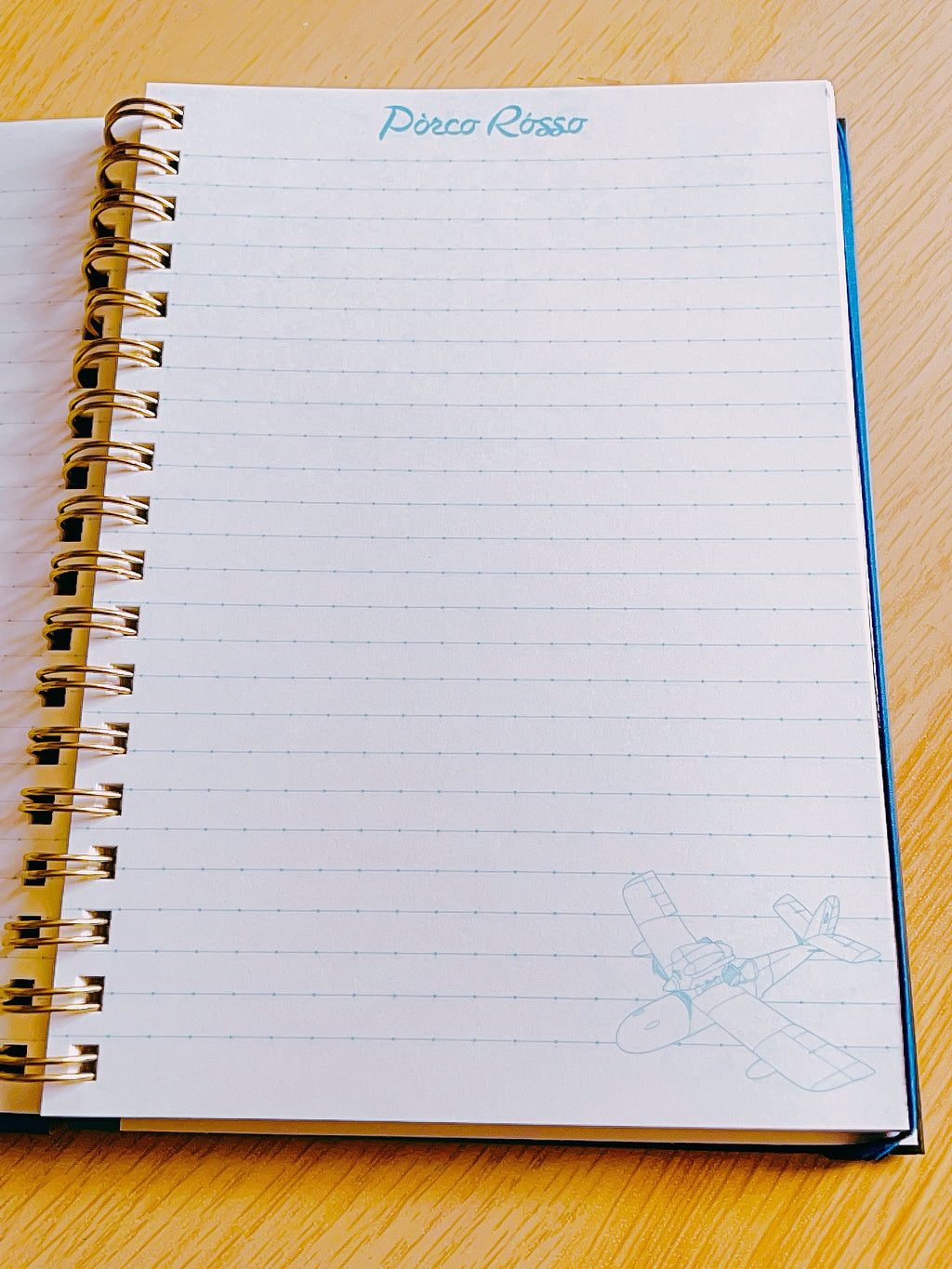 Studio Ghibli Porco Rosso Savoia B6 Spiral Notebook