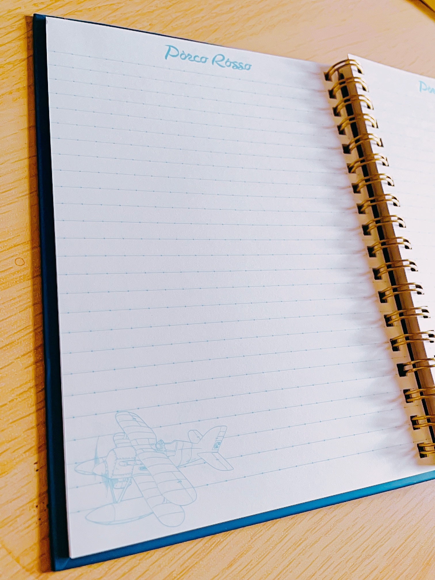 Studio Ghibli Porco Rosso Savoia B6 Spiral Notebook