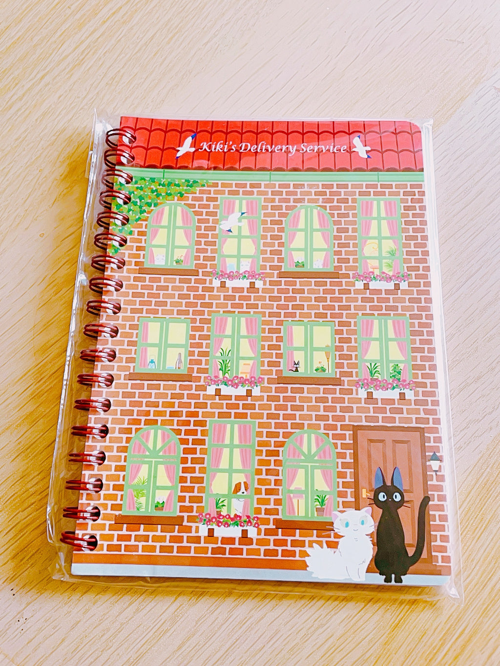 Studio Ghibli Kiki’s Delivery Service Window Scene B6 Spiral Notebook
