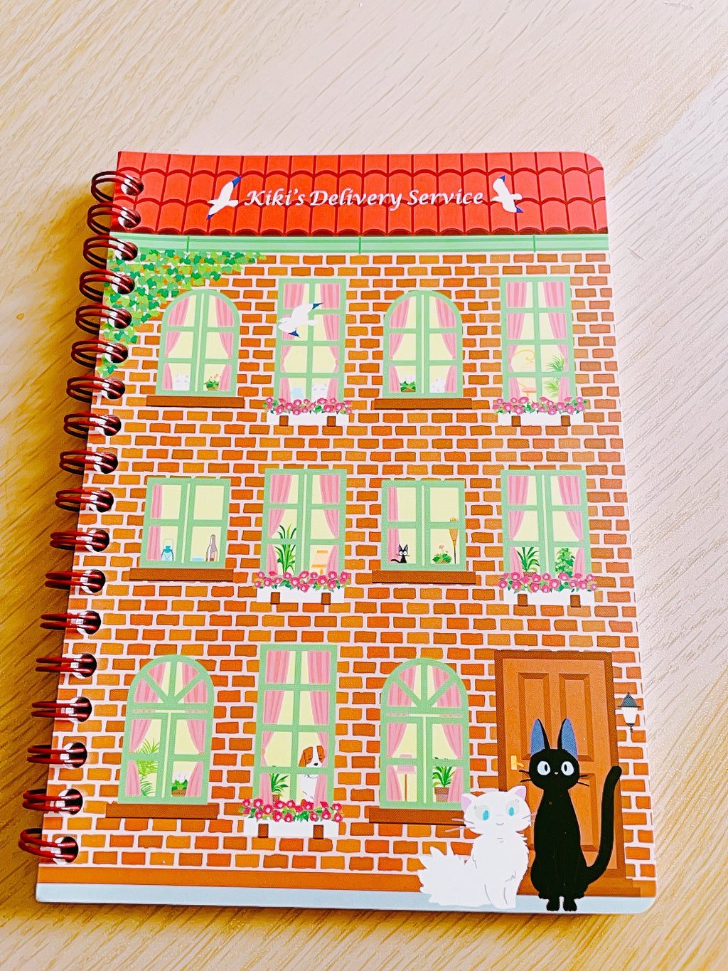 Studio Ghibli Kiki’s Delivery Service Window Scene B6 Spiral Notebook