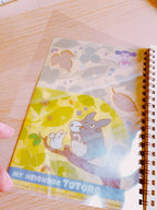 Studio Ghibli My Neighbour Totoro Clover A5 Spiral Notebook with Clear Pocket