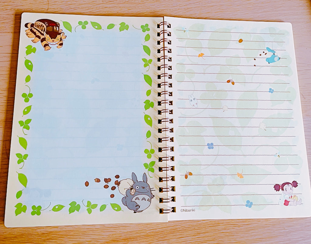 Studio Ghibli My Neighbour Totoro Clover A5 Spiral Notebook with Clear Pocket