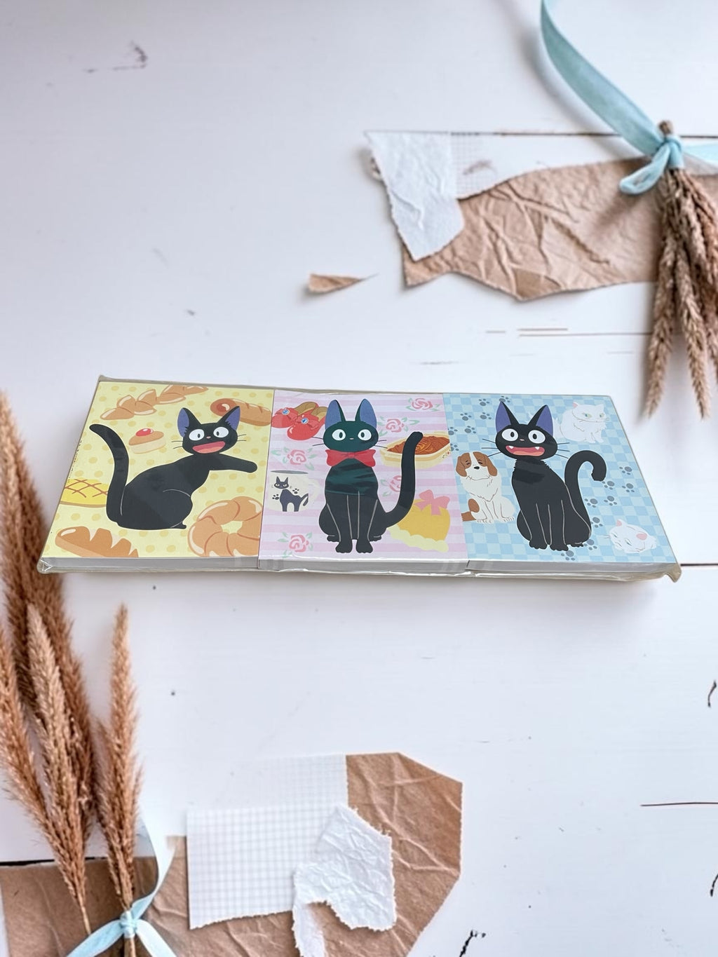 Studio Ghibli Kiki’s Delivery Service Jiji Memo Pad Set – 3 Designs