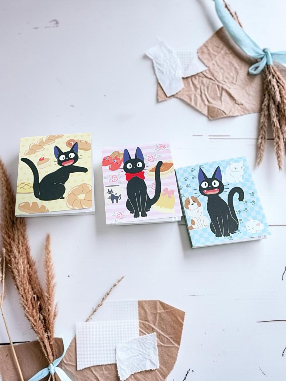 Studio Ghibli Kiki’s Delivery Service Jiji Memo Pad Set – 3 Designs
