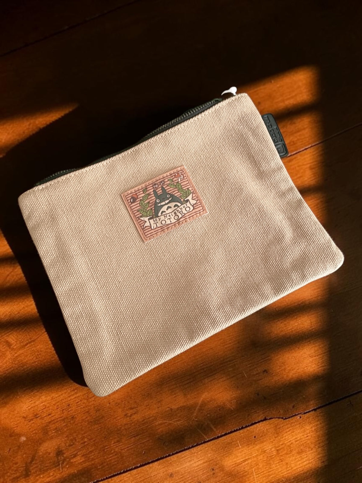 Studio Ghibli My Neighbour Totoro Flat Pouch Totoro Beige 15 × 20cm
