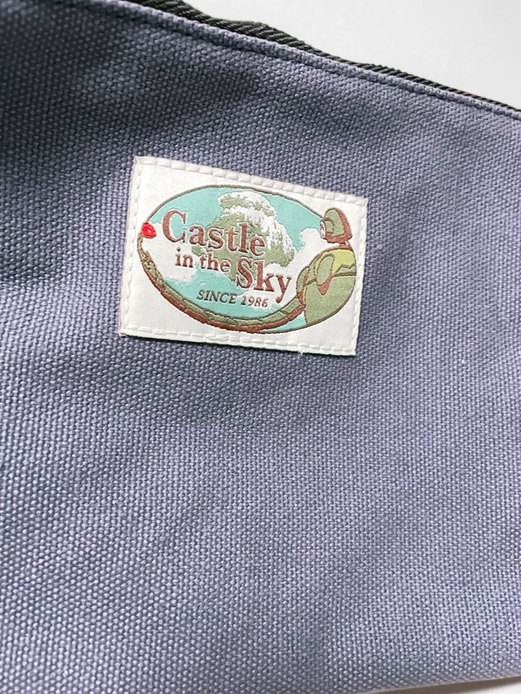 Studio Ghibli GBL Castle in the Sky Laputa Blue Flat Pouch 20 × 15cm