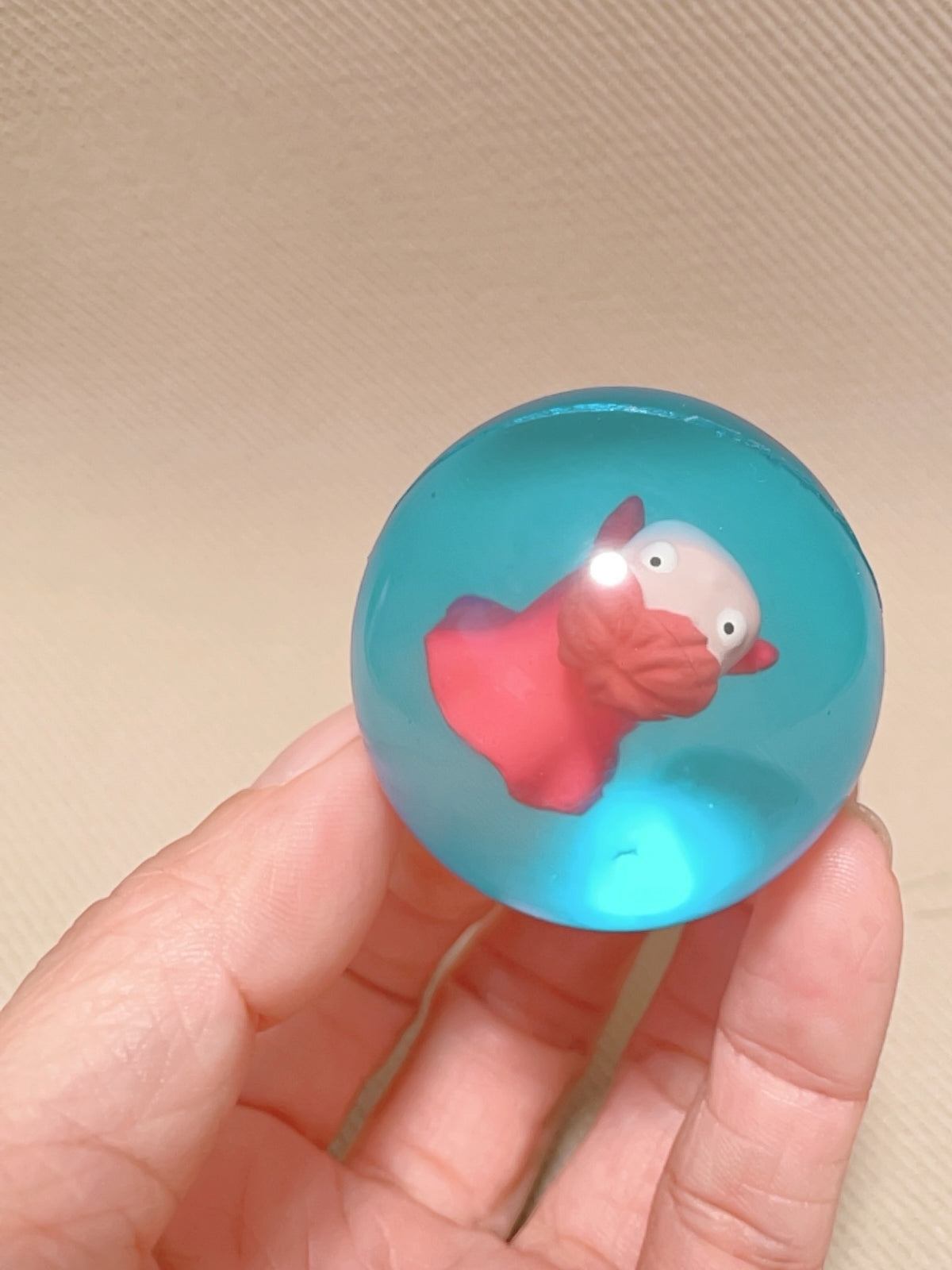 Ghibli Museum Ponyo Super Bouncy Ball Fish Ponyo Water Floating Toy 4.3cm