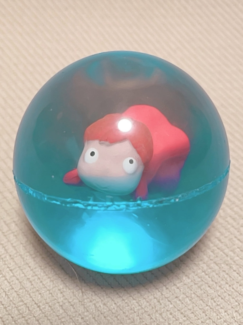 Ghibli Museum Ponyo Super Bouncy Ball Fish Ponyo Water Floating Toy 4.3cm