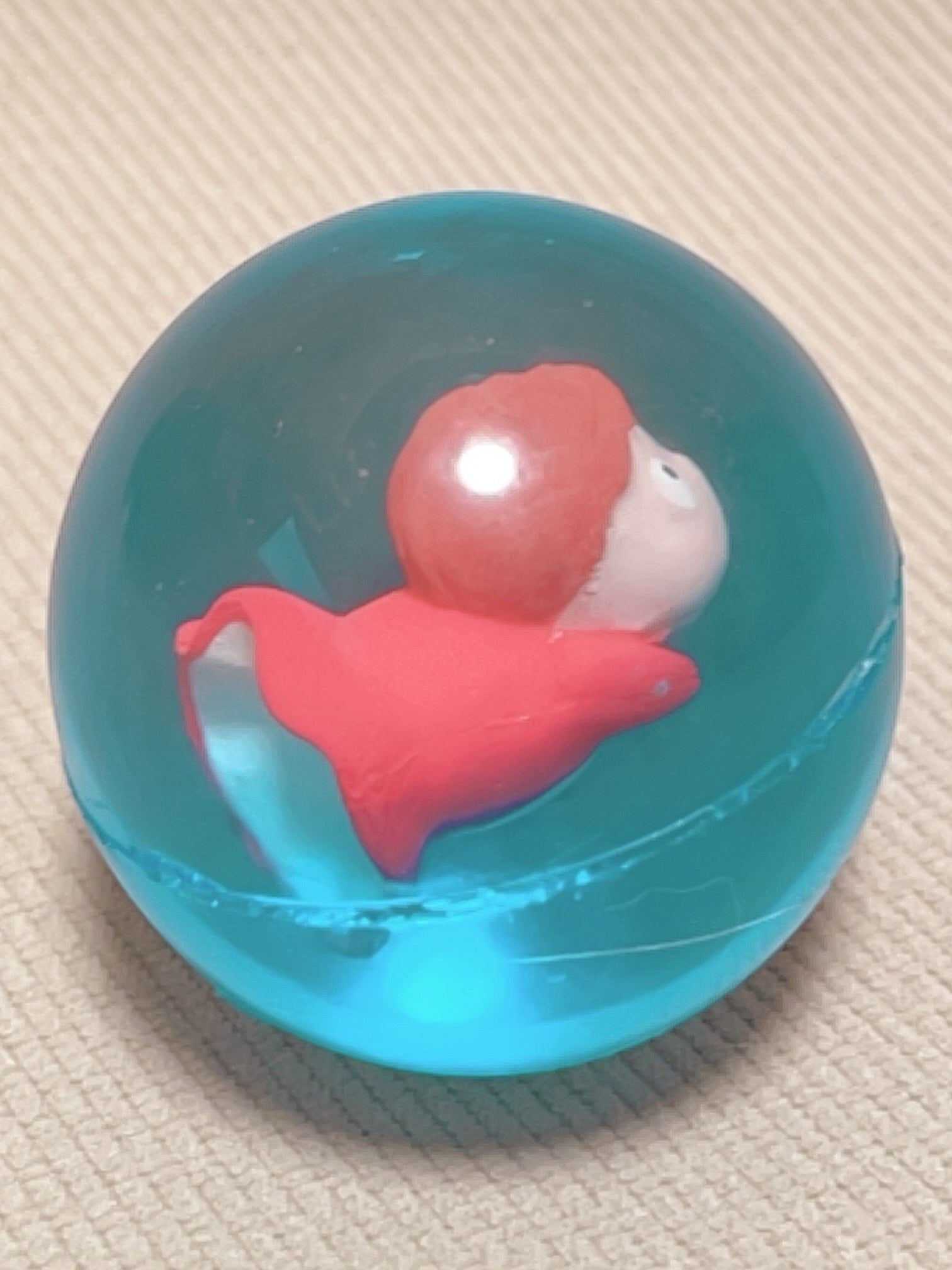 Ghibli Museum Ponyo Super Bouncy Ball Fish Ponyo Water Floating Toy 4.3cm