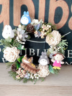 Studio Ghibli My Neighbour Totoro DIY White Sola Flower Wreath Decoration Kit