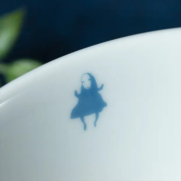 Studio Ghibli Spirited Away No-Face Sea of Waves Japanese Rice Bowl – 11cm