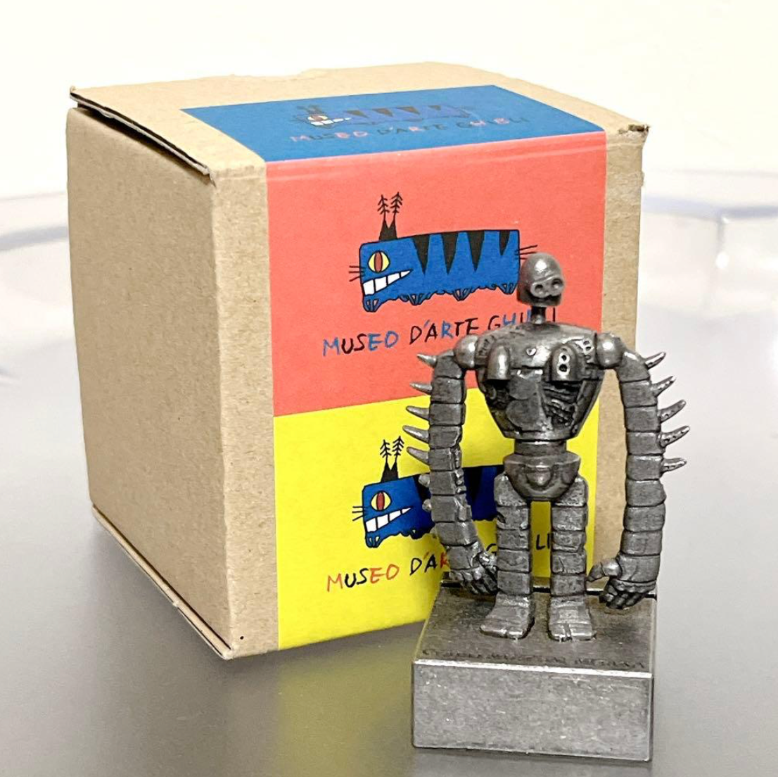 Studio Ghibli Museum Exclusive Castle in the Sky Robot Soldier Pewter Card Stand
