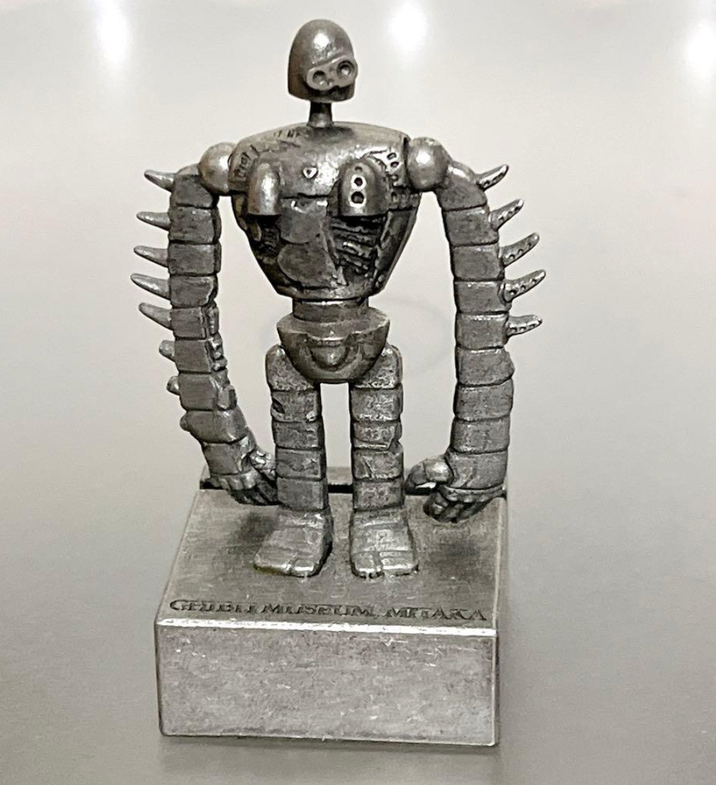 Studio Ghibli Museum Exclusive Castle in the Sky Robot Soldier Pewter Card Stand