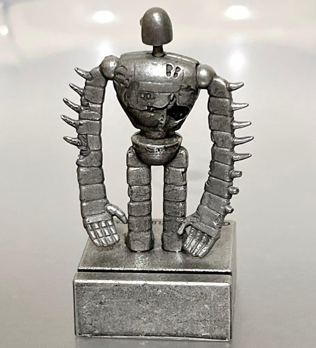 Studio Ghibli Museum Exclusive Castle in the Sky Robot Soldier Pewter Card Stand