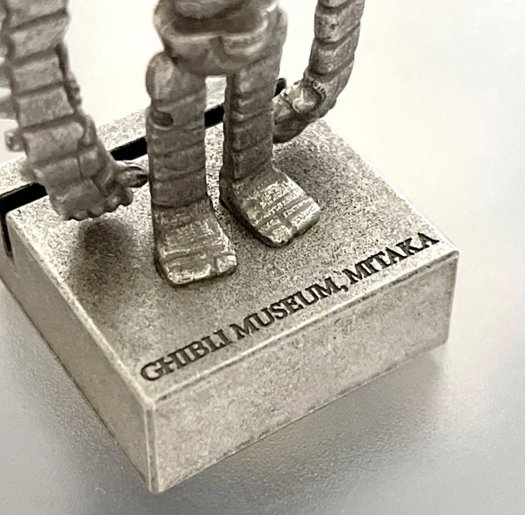 Studio Ghibli Museum Exclusive Castle in the Sky Robot Soldier Pewter Card Stand