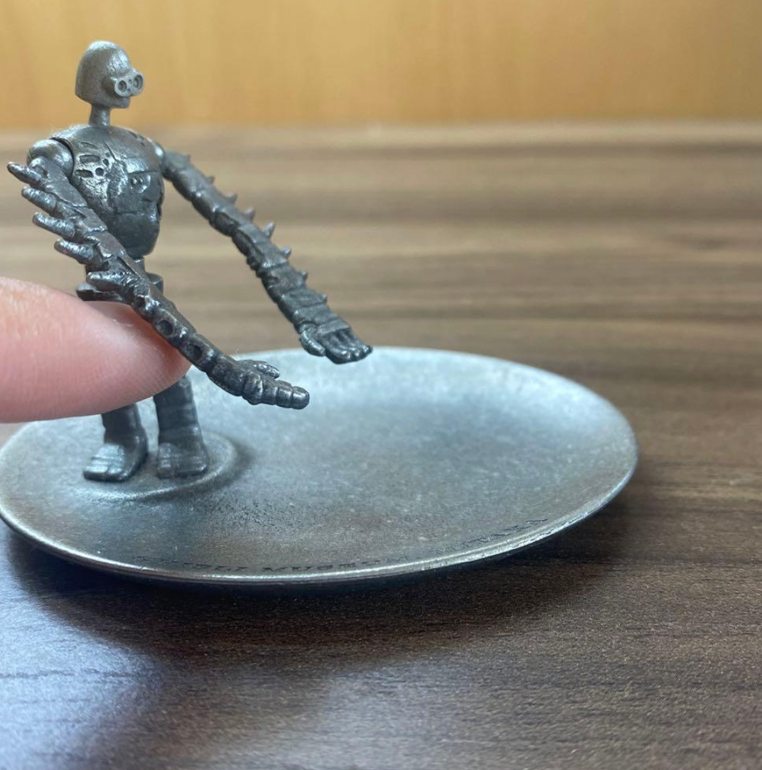 Studio Ghibli Museum Exclusive Castle in the Sky Robot Soldier Pewter Jewellery Tray