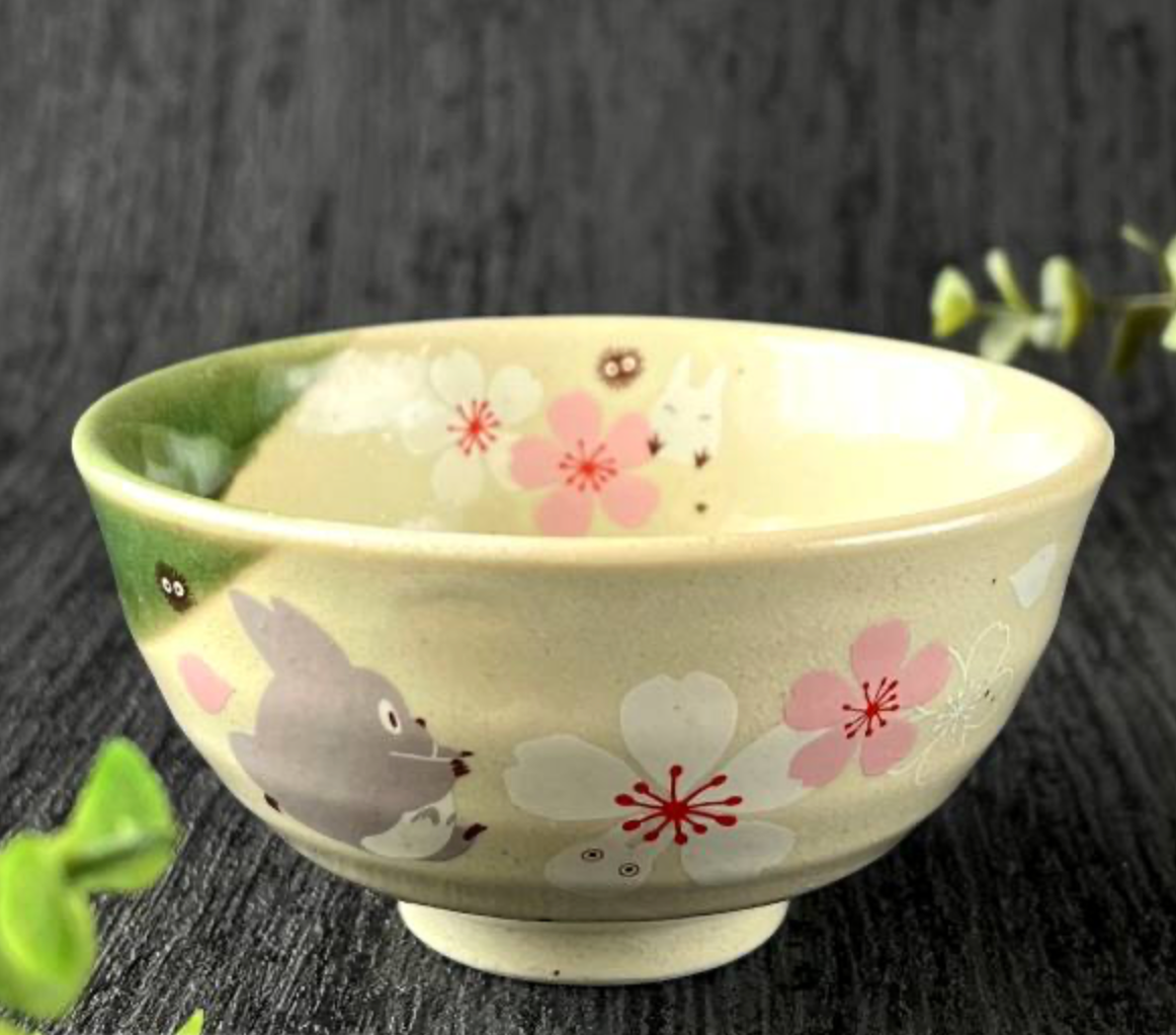 Studio Ghibli My Neighbour Totoro Sakura Mino Ware Japanese Rice Bowl – Made in Japan