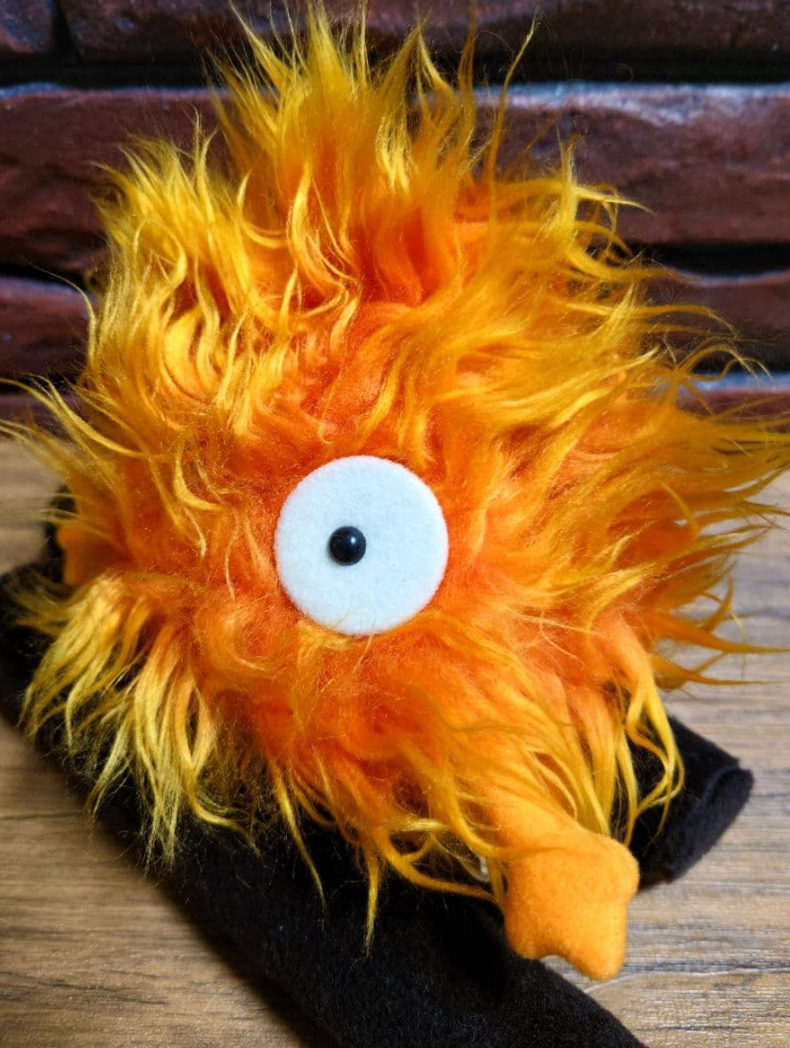 Studio Ghibli Howl’s Moving Castle Calcifer & Logs Plush Toy – Medium 24cm