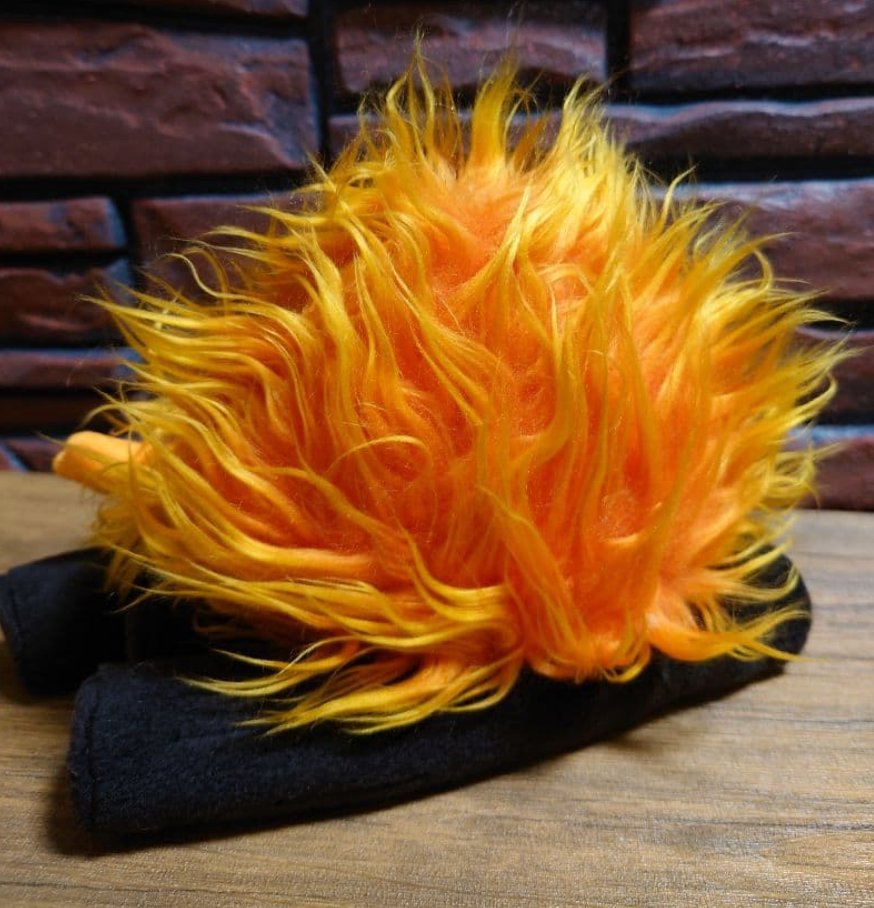 Studio Ghibli Howl’s Moving Castle Calcifer & Logs Plush Toy – Medium 24cm