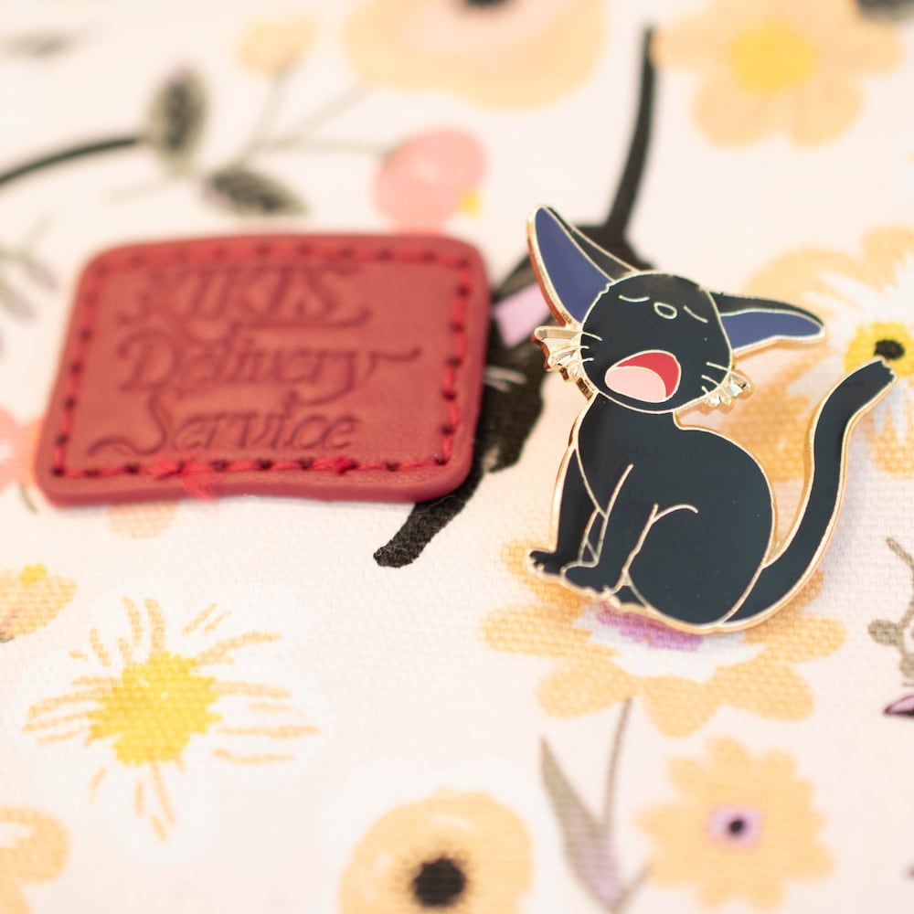 Studio Ghibli Kiki's Delivery Service Yawning Jiji Pin Badge MH-13