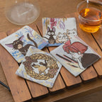 Studio Ghibli Kiki’s Delivery Service Season of Flowers Gobelin Woven Coaster Set of 4