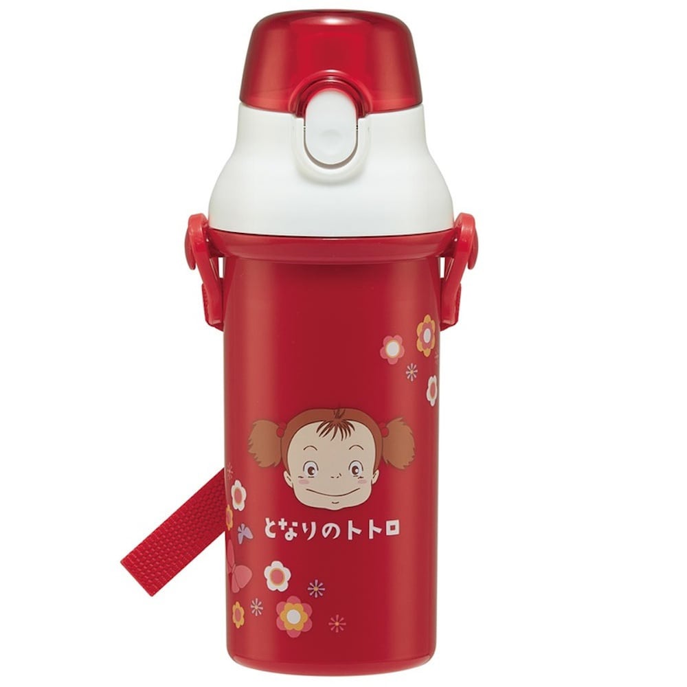 Studio Ghibli My Neighbour Totoro Mei’s Lunch 480ml Ag+ Antibacterial One-Touch Water Bottle – Skater