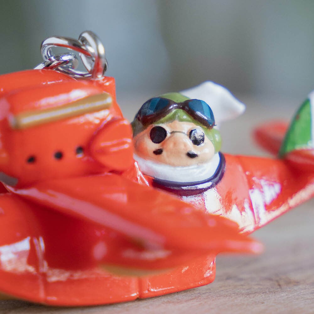 Studio Ghibli Porco Rosso Savoia Flying Boat & Porco 3D Keyring