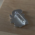Studio Ghibli My Neighbour Totoro Totoro with Mushroom Metal Brooch GB-02