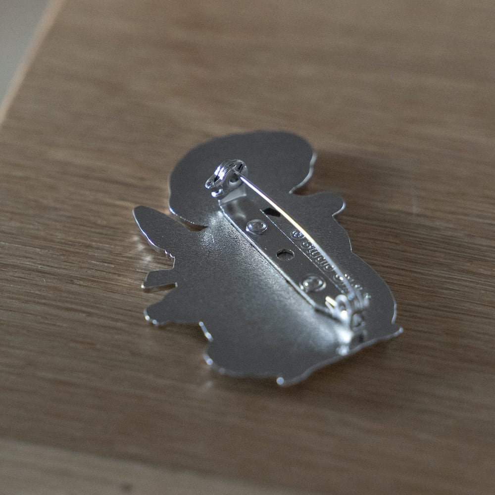 Studio Ghibli My Neighbour Totoro Totoro with Mushroom Metal Brooch GB-02
