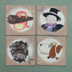 Studio Ghibli Howl’s Moving Castle Gobelin Woven Coaster Set of 4
