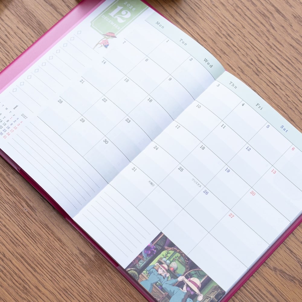 Studio Ghibli Howl’s Moving Castle 2027 B6 Weekly Diary & Planner HUS-27