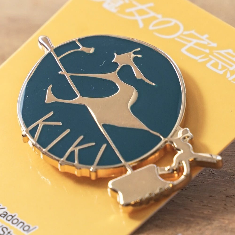 Studio Ghibli Kiki’s Delivery Service Jiji Witch Sign Pin Badge MH-03a