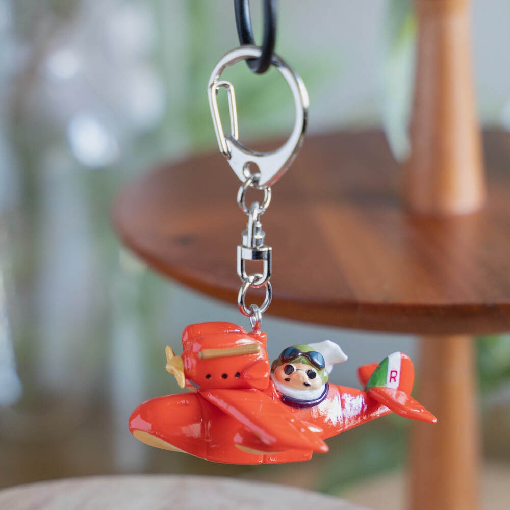 Studio Ghibli Porco Rosso Savoia Flying Boat & Porco 3D Keyring