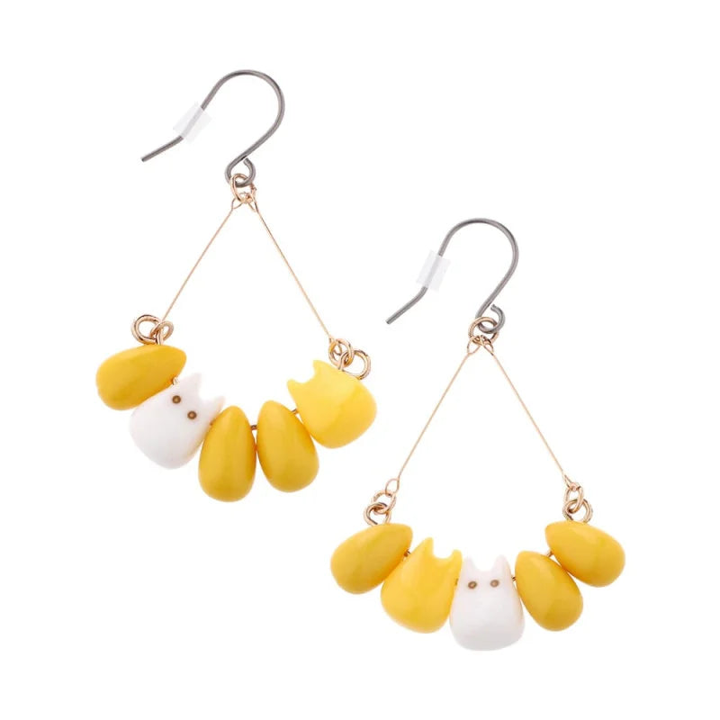 Studio Ghibli My Neighbour Totoro Small Totoro & Corn Pierced Earrings