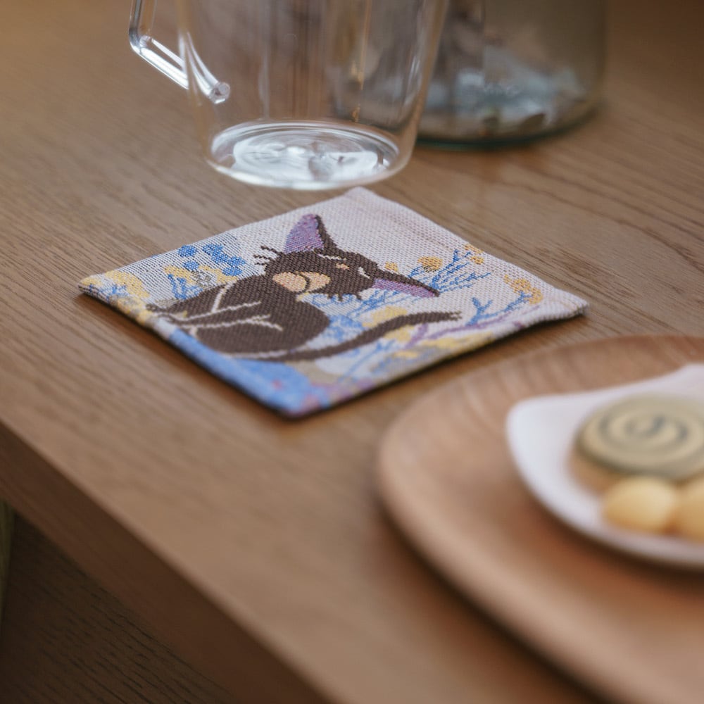 Studio Ghibli Kiki’s Delivery Service Season of Flowers Gobelin Woven Coaster Set of 4
