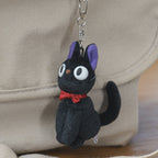 Studio Ghibli Kiki’s Delivery Service Jiji Fluffy Plush Keychain K-9901