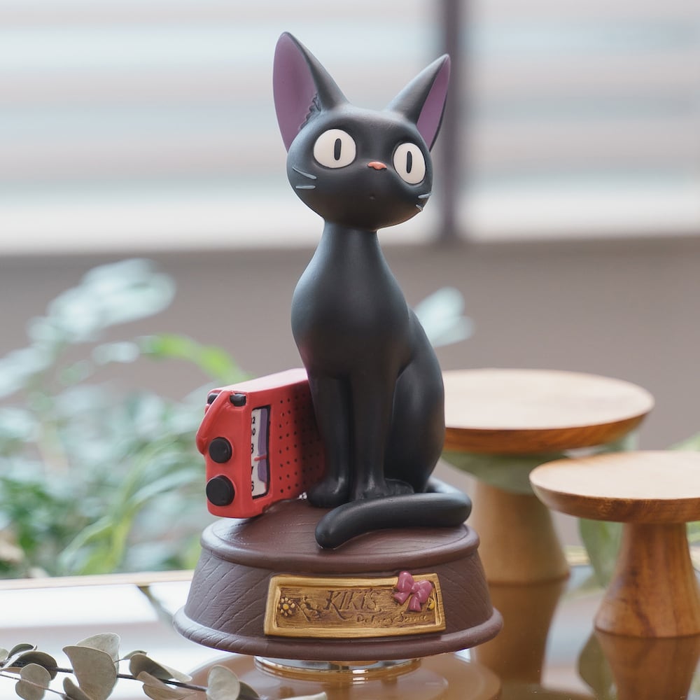 Studio Ghibli Kiki’s Delivery Service Jiji & Radio Porcelain Music Box
