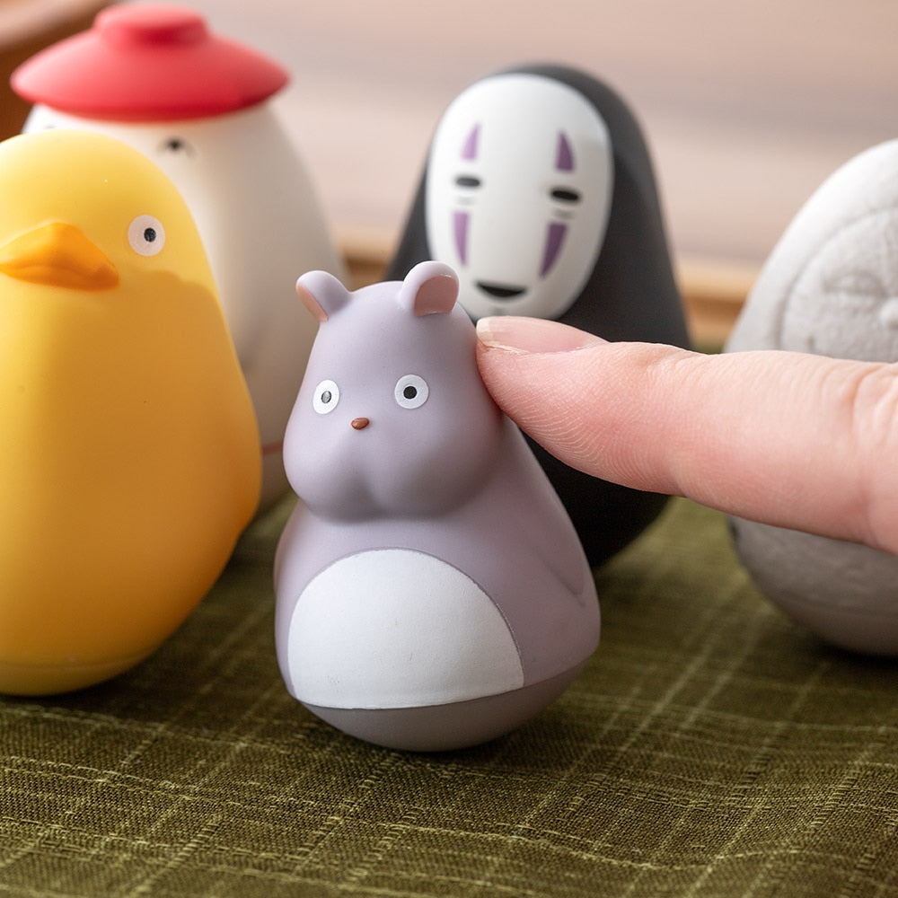 Spirited Away Roly-Poly Figures Complete Set 6 Official Japan
