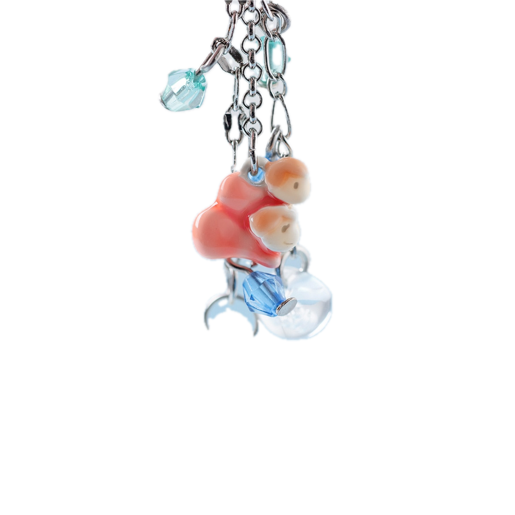Studio Ghibli Ponyo Swaying Earrings Mori no Ponpone