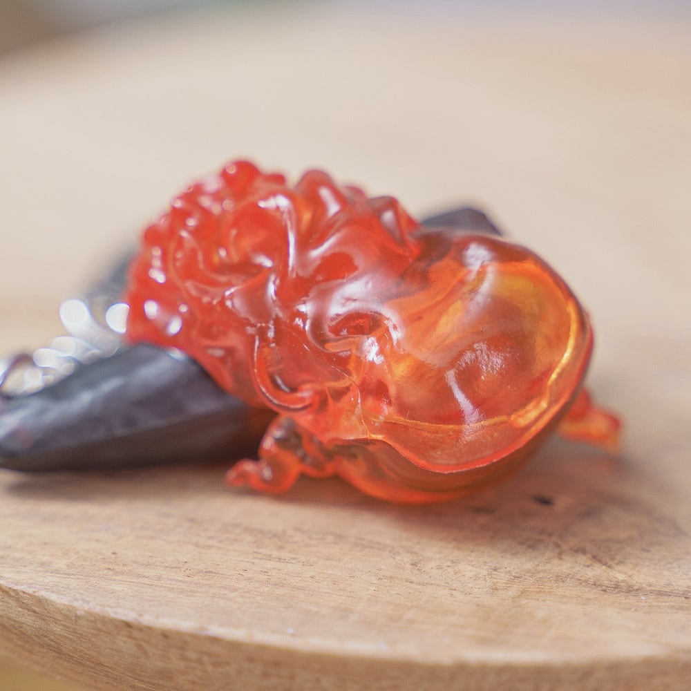 Studio Ghibli Howl’s Moving Castle Hanging Calcifer Heart 3D Keyring