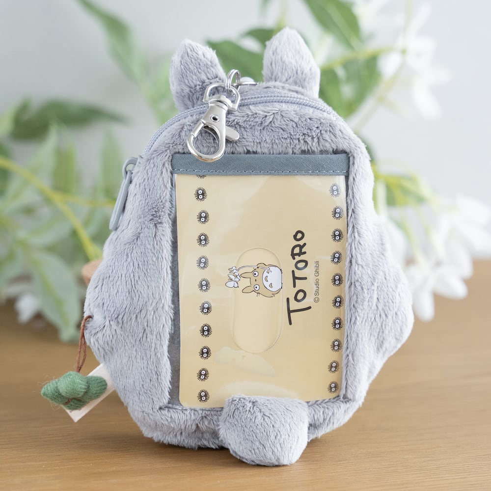 Studio Ghibli Large Totoro Reel Pass Case Card Holder with Zipper Pouch