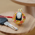 Studio Ghibli Spirited Away No-Face Bell Charm – Wooden Tag & Gold Design